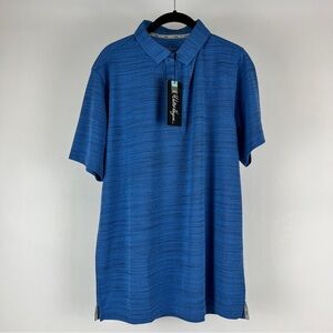 NEW Walter Hagen Blue Performance Polo Shirt